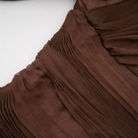 Minivestido de tul fruncido Jade Brown