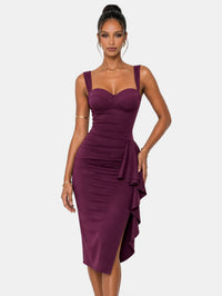 Vestido midi de cóctel formal