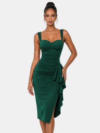 Vestido midi de cóctel formal