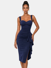 Vestido midi de cóctel formal