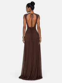 Vestido maxi ajustado