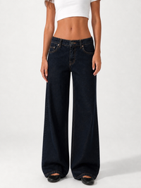 Low Waist Wide Leg – Dark Blue