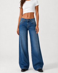 Low Waist Wide Leg – Rich Indigo