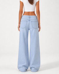 Low Waist Wide Leg – Baby Blue
