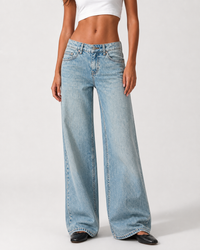 Low Waist Wide Leg – Sand Bleach