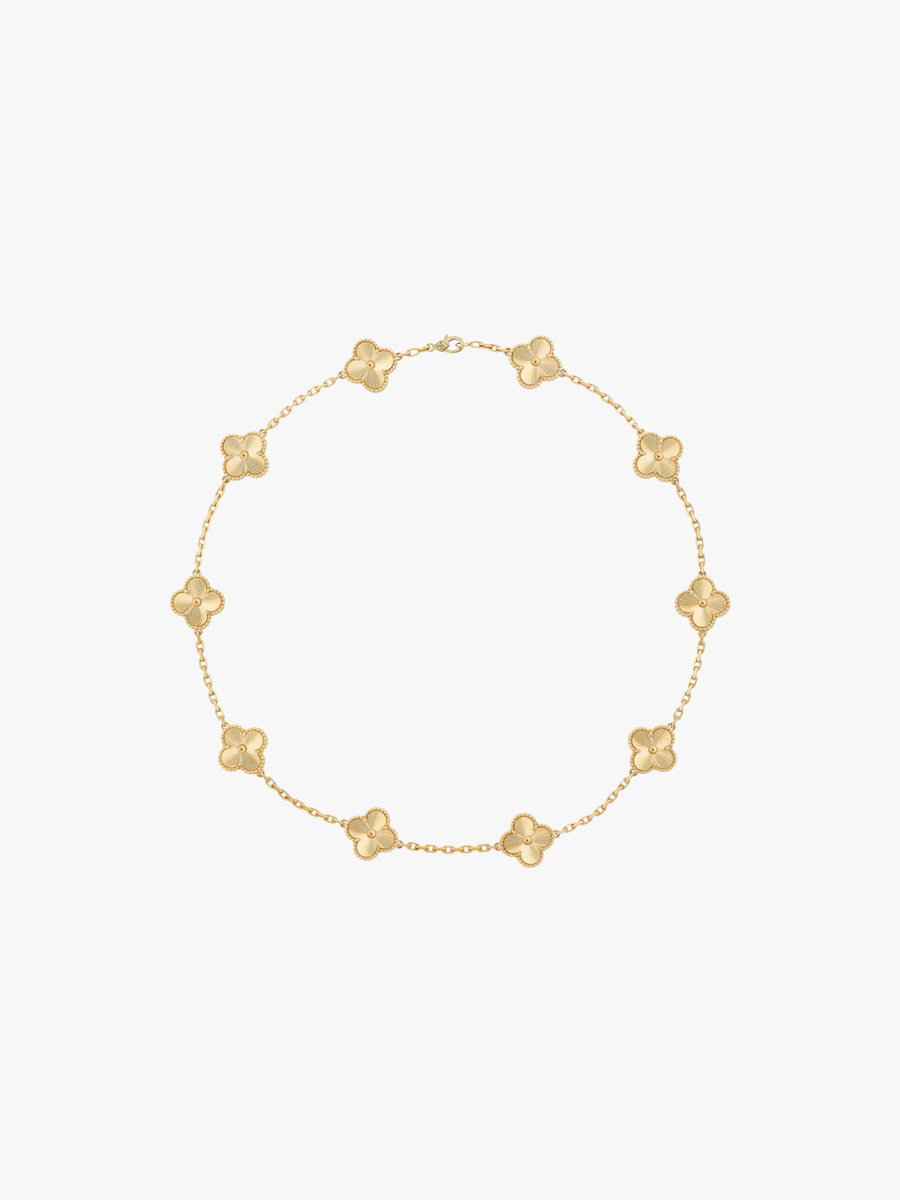 Collar de oro en capas