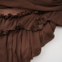 Minivestido de tul fruncido Jade Brown