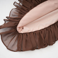 Minivestido de tul fruncido Jade Brown
