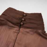 Minivestido de tul fruncido Jade Brown