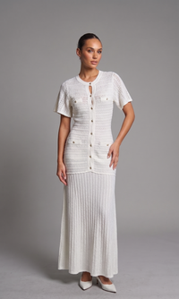 Rhinestone Knit Maxi Dress