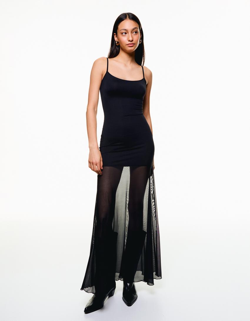 Maxivestido de tirantes