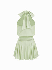 Valeria – Neckholder-Minikleid mit Schleife