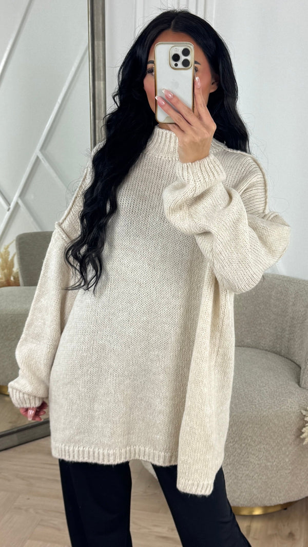 Jersey de punto de lana oversize