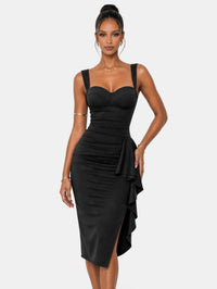 Vestido midi de cóctel formal