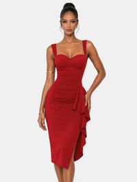 Vestido midi de cóctel formal
