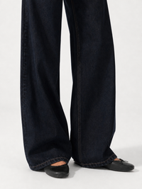 Low Waist Wide Leg –  Dark Blue